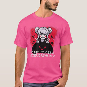 Camiseta Anime Day É Um Surto De Anime Japonês Produtivo