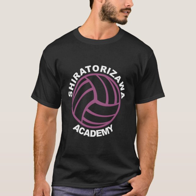 Camiseta Anime de Alta Prática de Voleibol de Shiratorizawa (Frente)