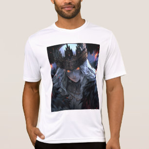 Camiseta Anime de Fantasia Gótica Escura