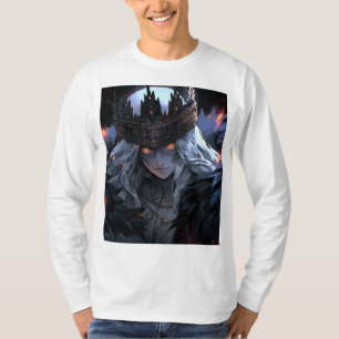 Camiseta Anime de Fantasia Gótica Escura
