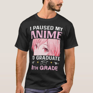 Camiseta Anime De Graduação Da 8ª Série 2024 Formando Médio