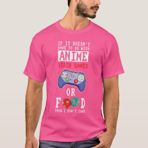 Camiseta Anime de Jogos Otaku de Merchandising menino