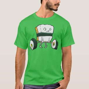 Camiseta Anime de levantamento de peso sushi