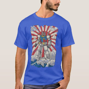 Camiseta Anime de mecha japonês Homem da grande onda de Kan