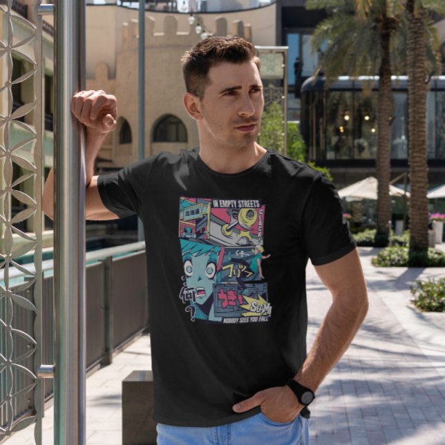 Camiseta Anime de Skater Vaporwave (Criador carregado)
