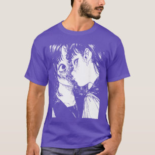 Camiseta Anime de Terror Mangá Japão Japonês Assustador Kaw