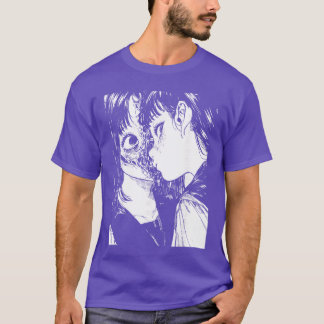 Camiseta Anime de Terror Mangá Japão Japonês Assustador Kaw