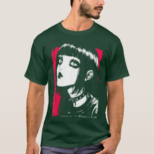 Camiseta Anime de Terror Mangá Japão Japonês Assustador Kaw