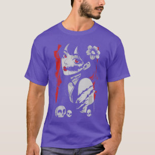 Camiseta Anime de Terror Mangá Japão Kawaii Presentes Gótic