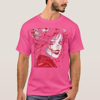 Camiseta Anime de Terror Mangaee I Roupas Góticas I Menina 