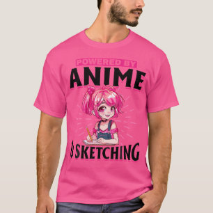 Camiseta Anime Desenhando Manga Otaku Desenhando Kawaii