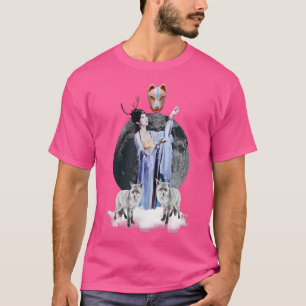 Camiseta Anime, Deusa, Fo, Cultura do Japão, Kitsune Kawaii
