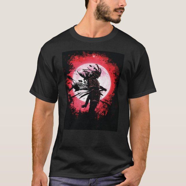 Camiseta Anime do Guerreiro Samurai Japonês 3018png3018 (Frente)