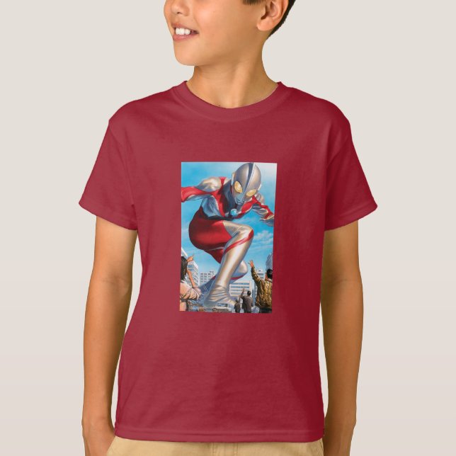 Camiseta Anime do Homem-Herói Ultra-Gigante (Frente)