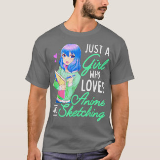 Camiseta Anime e Desenho Apenas Uma Menina Que Ama Anime Dr