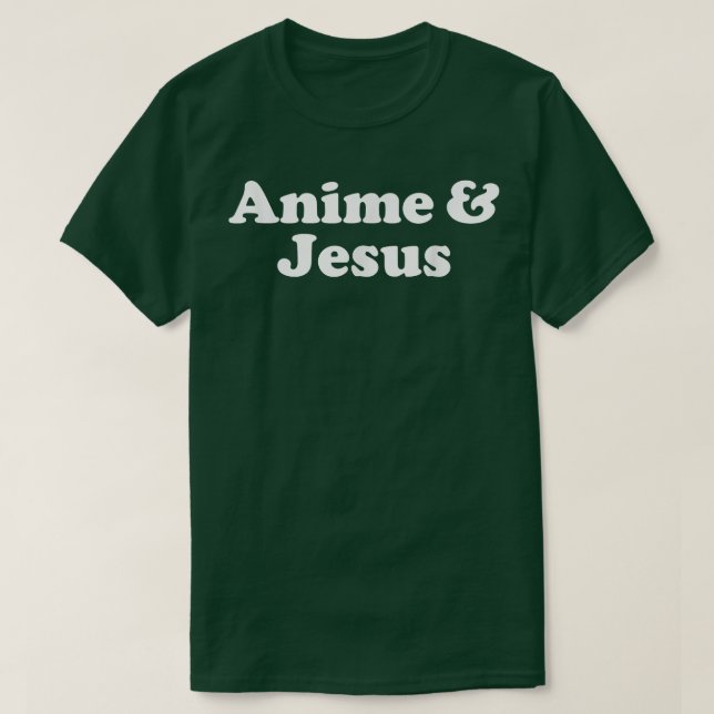 Camiseta Anime e Jesus Kawaii  (Frente do Design)
