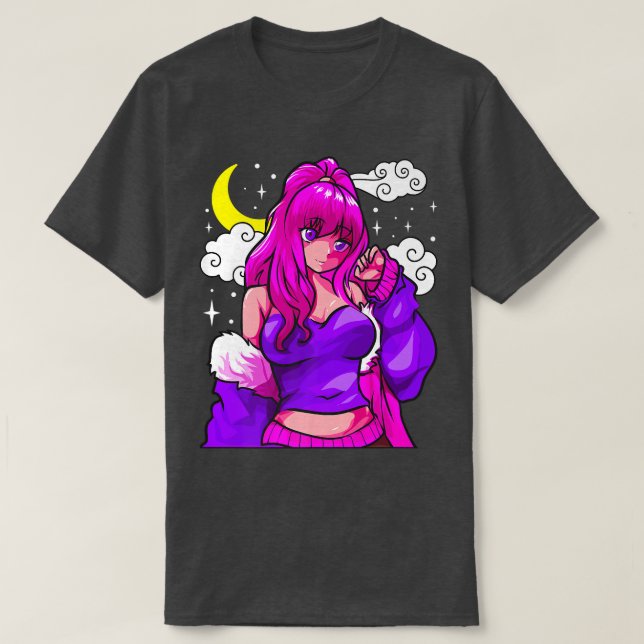 Camiseta anime e manga design japonês (Frente do Design)