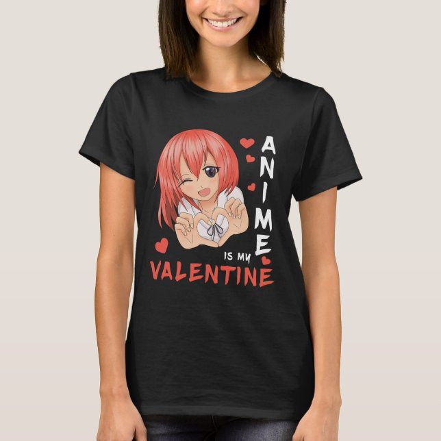 Camiseta Anime É Minha Garota de Animação do Japão Namorado (Frente)