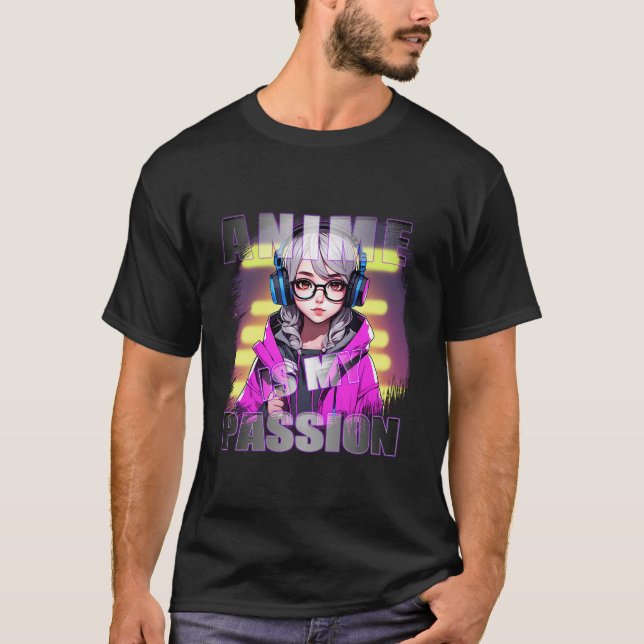 Camiseta Anime É Minha Paixão - Kawaii Chibi Adorável (Frente)