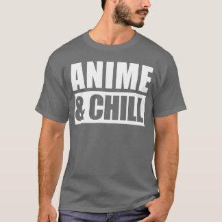 Camiseta Anime e Relaxar mangá desenho animado filme famíli