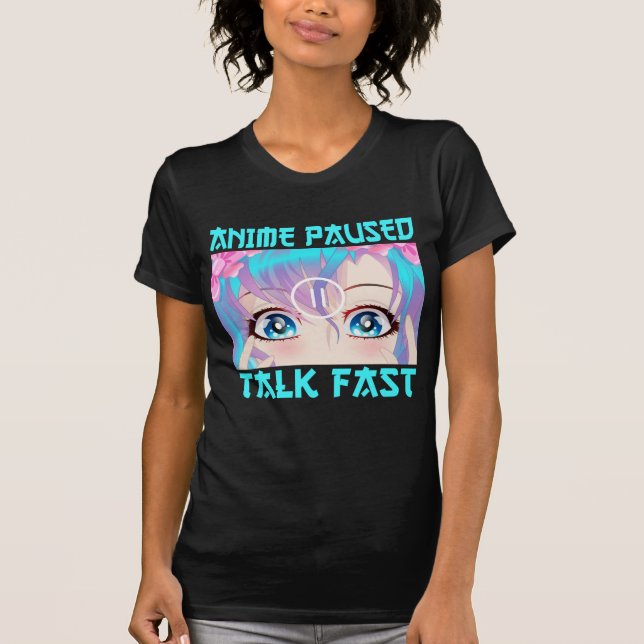 Camiseta Anime em Pausa Conversa Rápida (Frente)