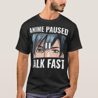 Camiseta Anime Em Pausa Conversa Rápida Gamer Anime Lover G