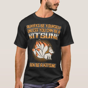 Camiseta Anime Engraçado e Engraçado Kawaii Kitsune Kami