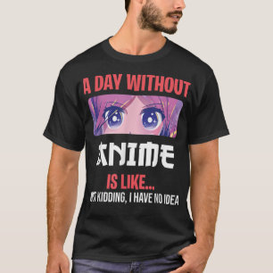 Camiseta Anime Engraçado Merch Para Meninas Adolescentes P