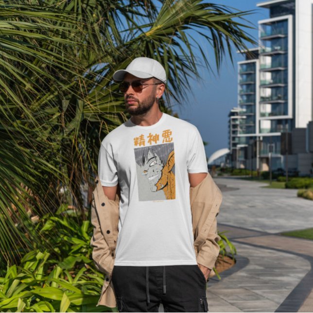 Camiseta Anime Escuro Mau Japonês (Criador carregado)