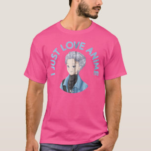 Camiseta Anime, Eu Adoro Anime E Desenhando Design Zip