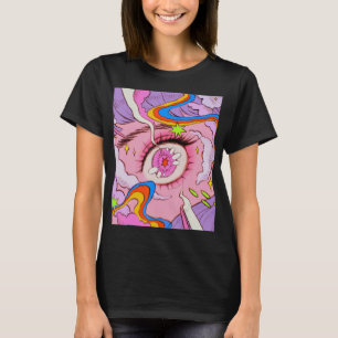 Camiseta Anime Eyes Pastel Kawaii Egirl Japonês estético