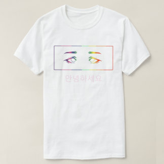 Camiseta Anime Eyes Rainbow T-Shirt [olá]
