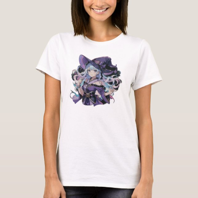 Camiseta Animê/Feiticeira/Halloween (Frente)