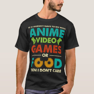 Camiseta ANIME GAMES BOM , Não Me Importo Mangá Japonês Kaw