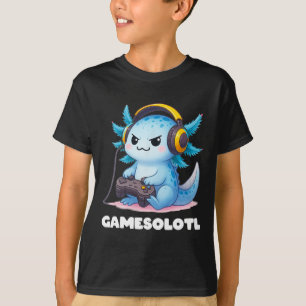 Camiseta Anime Gamesolotl Axolotl Boys 10-12 Kid Gamer Gami
