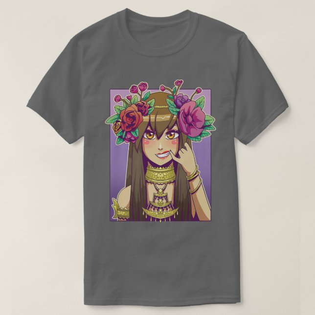 Camiseta Anime Girl Aesthetic Japanese Waifu Otaku Weeb Art (Frente do Design)