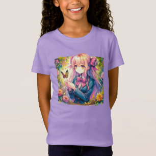 Camiseta Anime Girl and Butterfly