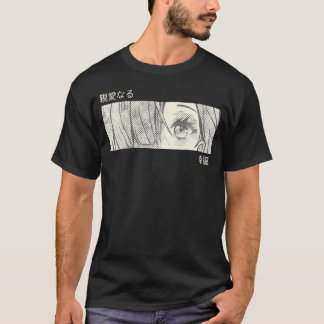 Camiseta Anime Girl Eyes Japan Culture Art Japonês Aesthet