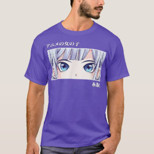 Camiseta Anime Girl Eyes Japan Culture Art Japonês Aesthet