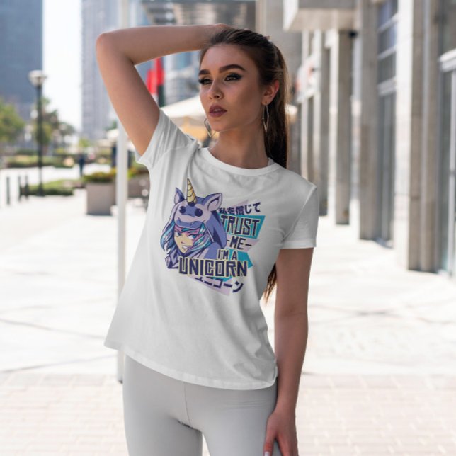 Camiseta Anime Girl In Unicorn Costume (Criador carregado)
