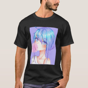 Camiseta Anime Girl Japonês Aestética Anime Otaku Gift