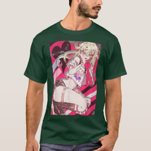 Camiseta Anime Girl Kawaii Waifu Aestética japonesa Manga O