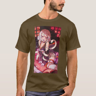 Camiseta Anime Girl Kawaii Waifu Aestética japonesa Manga O