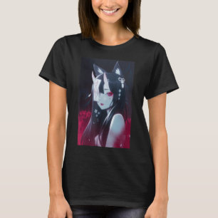 Camiseta Anime Girl Kawaii Waifu Aestética japonesa Manga O