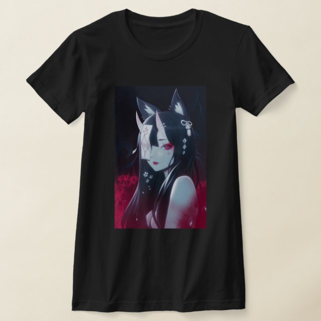 Camiseta Anime Girl Kawaii Waifu Aestética japonesa Manga O (Postura )