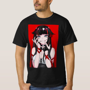 Camiseta Anime Girl Kawaii Waifu Aestética japonesa Manga O