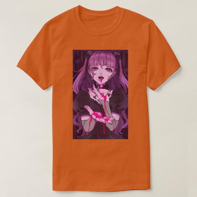 Camiseta Anime Girl Kawaii Waifu Aesthetic Japanese Otaku 1 (Frente do Design)