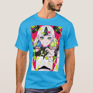 Camiseta Anime Girl Kawaii Waifu - Arcade estética de jogos