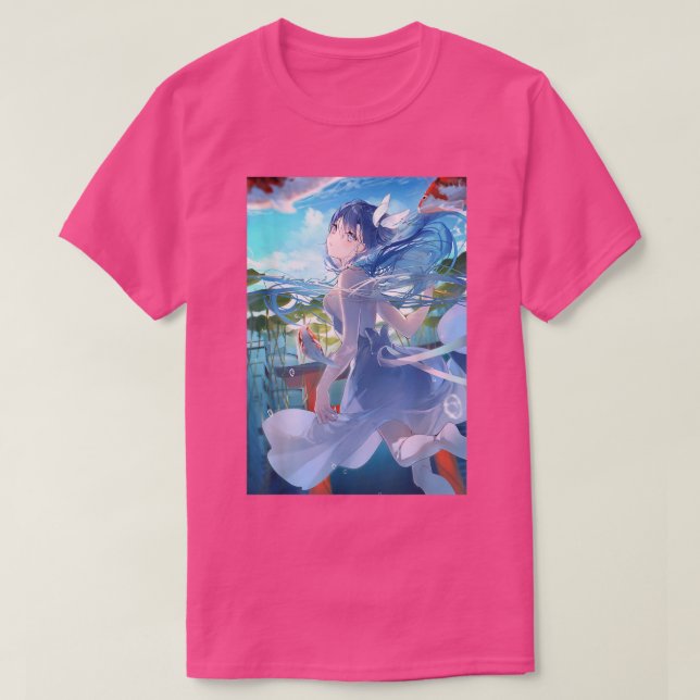 Camiseta Anime Girl Kawaii Waifu - Estética japonesa Otaku  (Frente do Design)