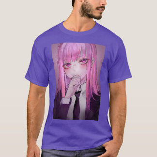 Camiseta Anime Girl Kawaii Waifu - Estética Rosa Japonesa O